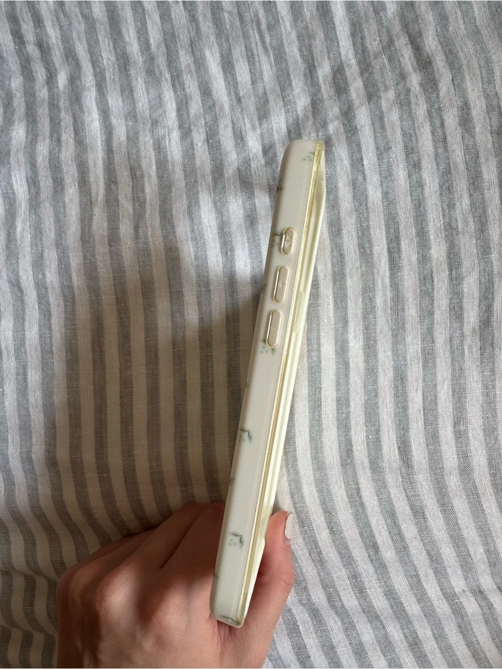 White Floral Phone Case - Dairy Boy